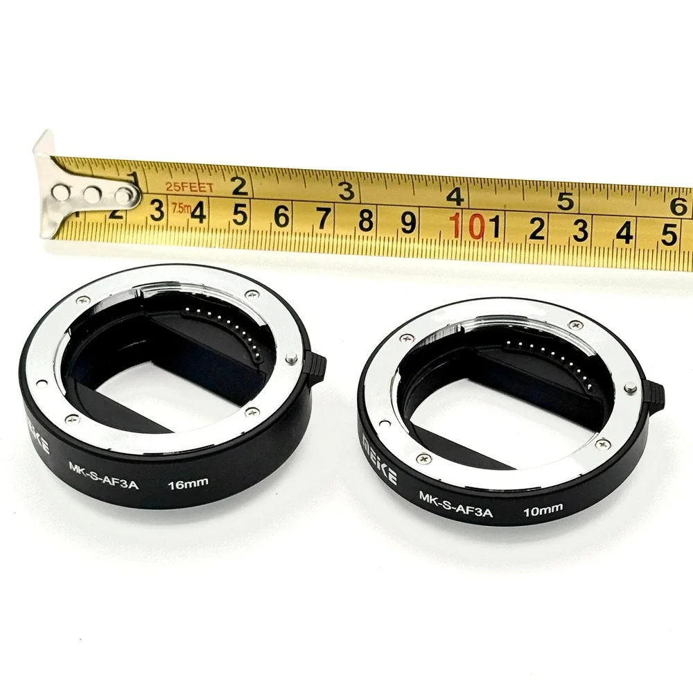 Meike Sony MK-S-AF3A Auto Focus Macro Extension Tube Set Photography 10mm 16mm